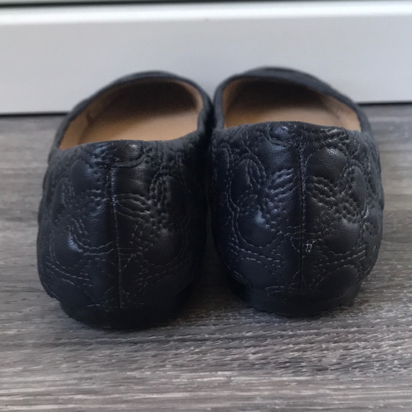 Ann Taylor black leather flats Size 9 - Picture 6 of 6